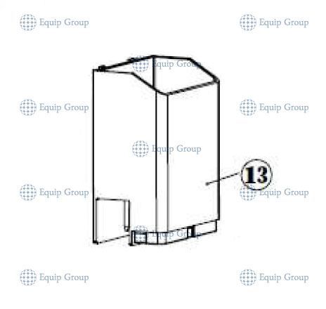 Кожух желоба для кофеварки Hurakan ME-717-10110